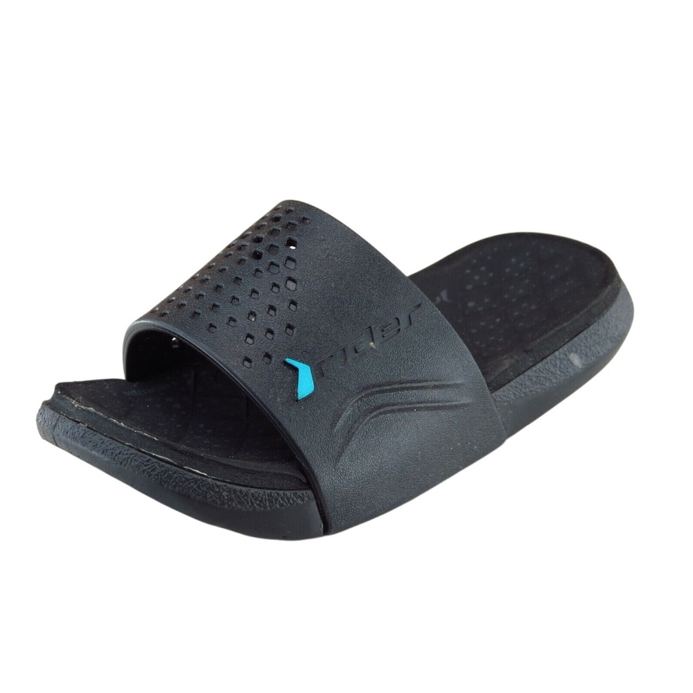 Rider Toddler Unisex 9‎ Medium Black Slides Synthetic